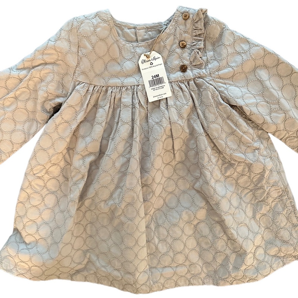 NWT Organic Cotton Oliver & Rain Long sleeve Dress